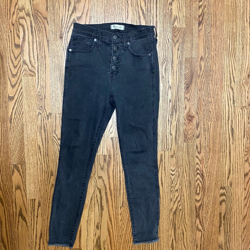 Madewell High Rise Black Jeans